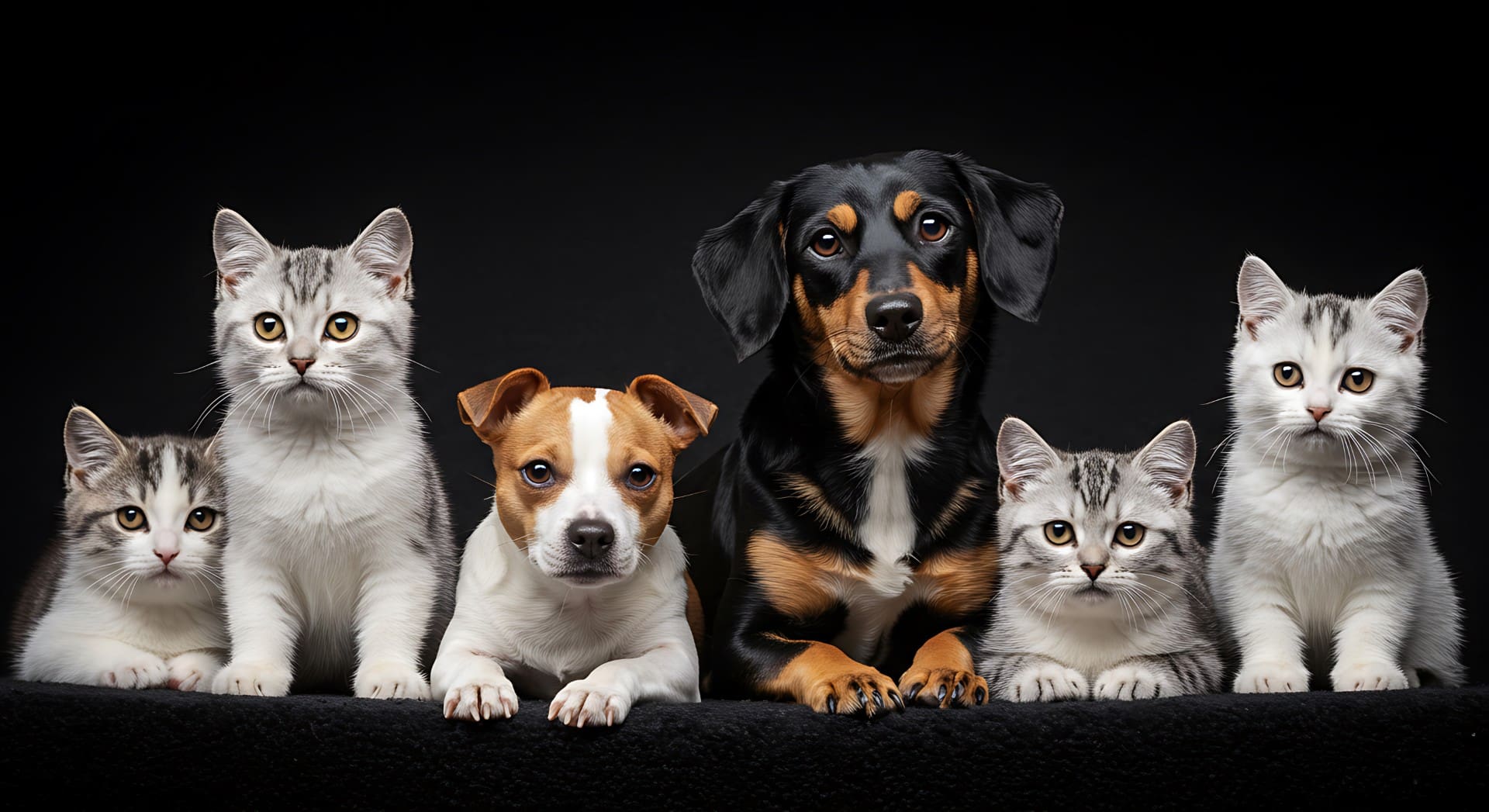695835d033933_thumbnail_vecteezy_a-dog-and-a-cat-are-sitting-together-with-a-few-other-animals_68241900